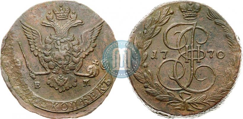 Фото 5 копеек 1770 года ЕМ 