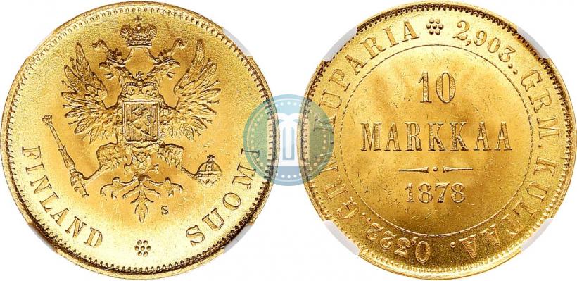 Picture 10 markkaa 1878 year S 