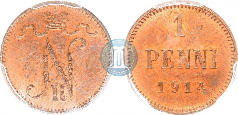 Фото 1 пенни 1914 года  