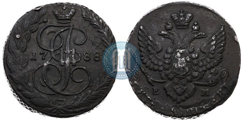 Фото 5 копеек 1788 года ЕМ 