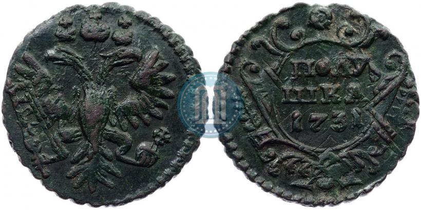 Фото Полушка 1731 года  