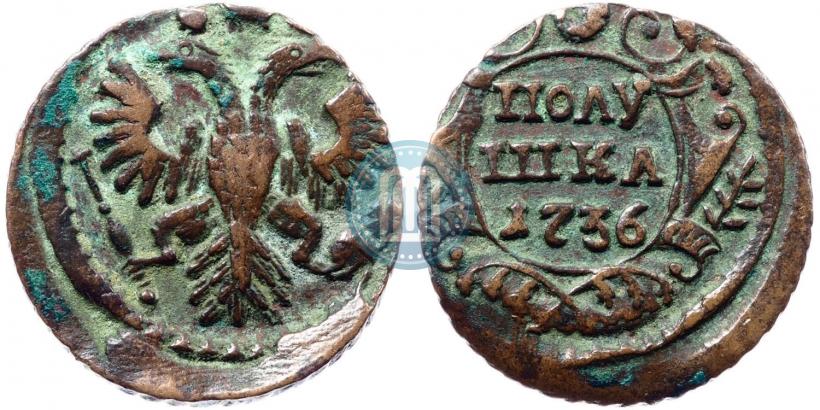 Фото Полушка 1736 года  