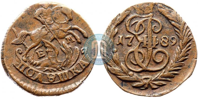 Фото Полушка 1789 года ЕМ 