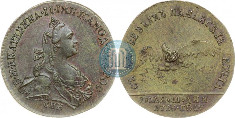 Фото Жетон 1766 года  "В память придворной карусели"