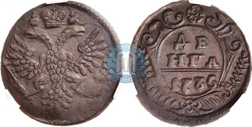 Фото Денга 1735 года  