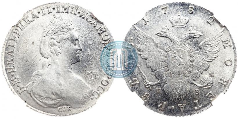 Фото 1 рубль 1782 года СПБ-ИЗ 