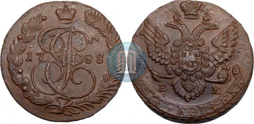 Фото 5 копеек 1788 года ЕМ 