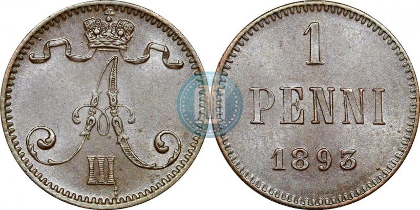 Picture 1 penni 1893 year  