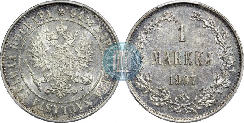 Picture 1 markka 1907 year L 