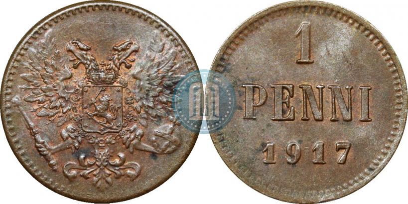 Фото 1 пенни 1917 года  
