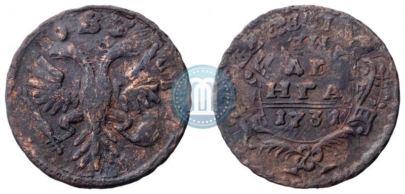 Фото Денга 1731 года  