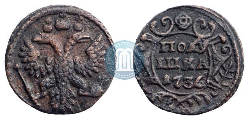 Фото Полушка 1736 года  