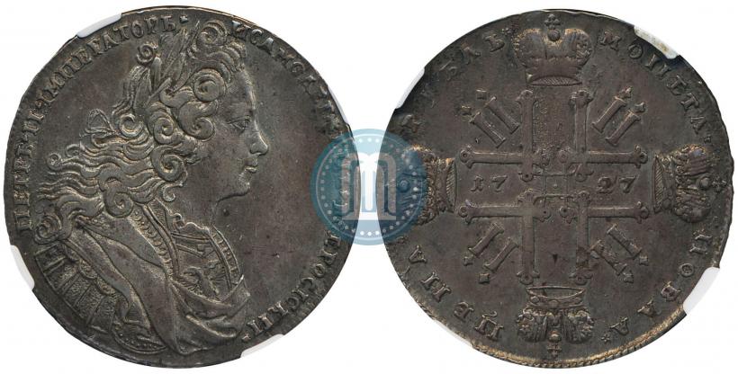 Picture 1 rouble 1727 year  "Moscow type"