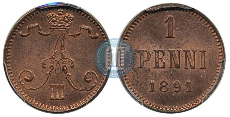 Picture 1 penni 1891 year  