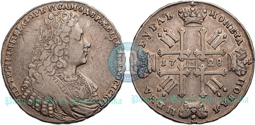 Picture 1 rouble 1728 year  "Type of 1728"
