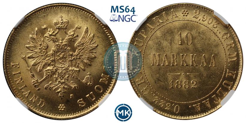 Picture 10 markkaa 1882 year S 