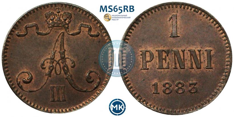 Picture 1 penni 1883 year  