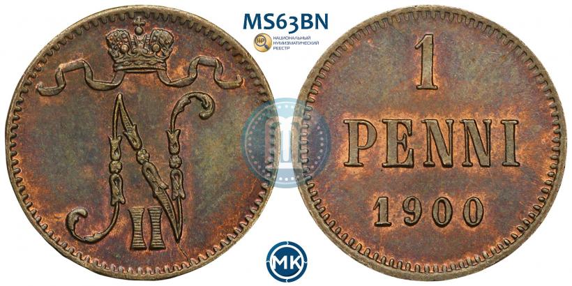 Picture 1 penni 1900 year  