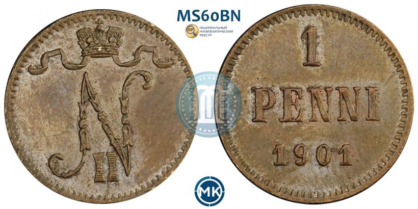 Picture 1 penni 1901 year  