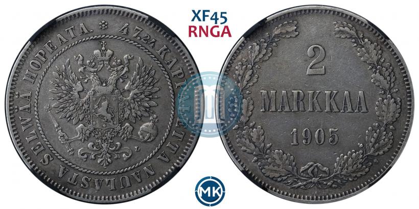 Picture 2 markkaa 1905 year L 