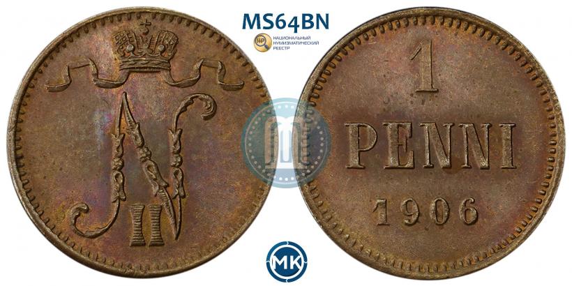 Picture 1 penni 1906 year  