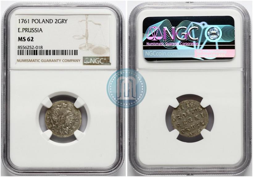 Фото 2 гроша 1761 года  