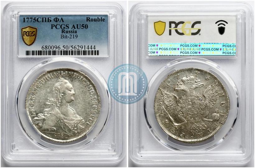 Фото 1 рубль 1775 года СПБ-ФЛ 