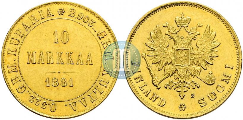 Фото 10 марок 1881 года S 