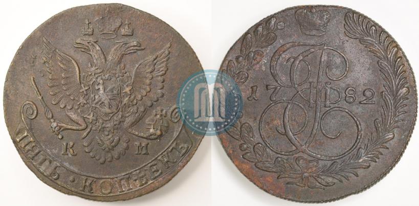 Picture 5 kopecks 1782 year КМ 