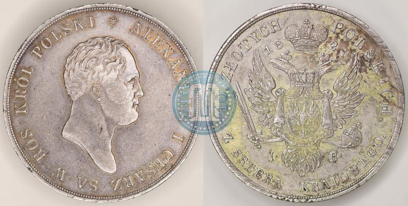 Picture 10 złotych 1821 year IB 