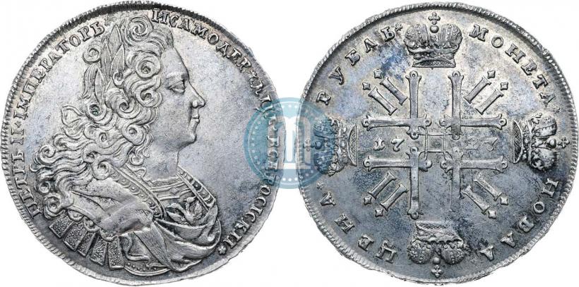 Picture 1 rouble 1727 year  "Moscow type"