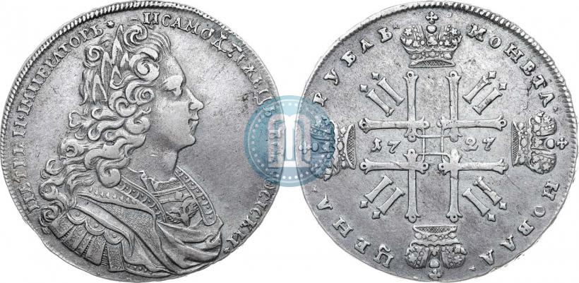 Picture 1 rouble 1727 year  "Moscow type"