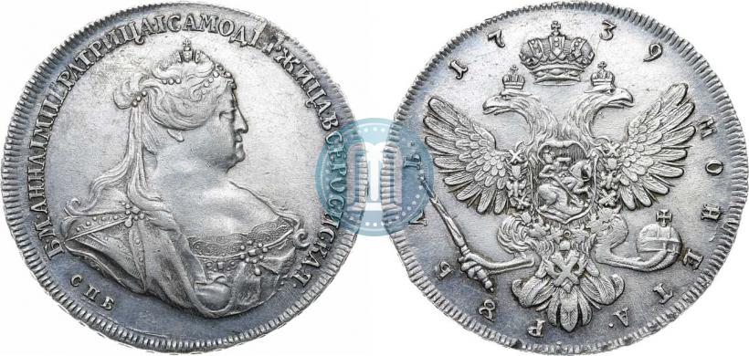 Picture 1 rouble 1739 year СПБ "Petersburg type"