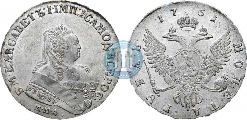Picture 1 rouble 1751 year ММД 