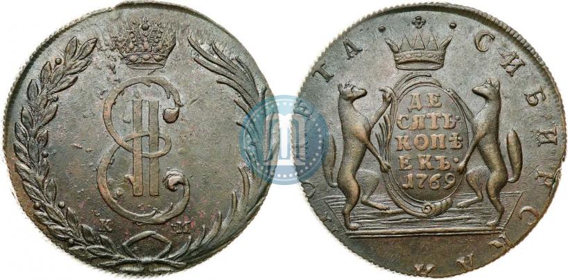 Picture 10 kopecks 1769 year КМ 