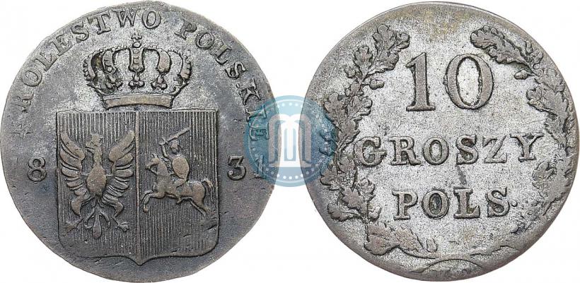Picture 10 groszy 1831 year KG "Polish uprising"