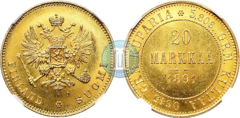 Фото 20 марок 1891 года L 