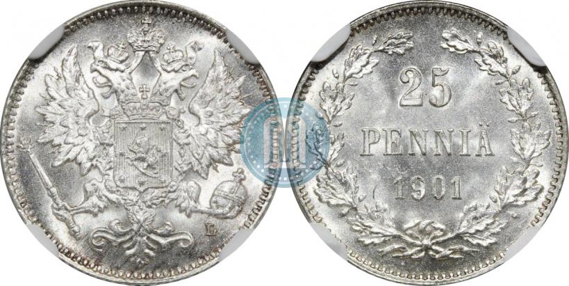 Фото 25 пенни 1901 года L 