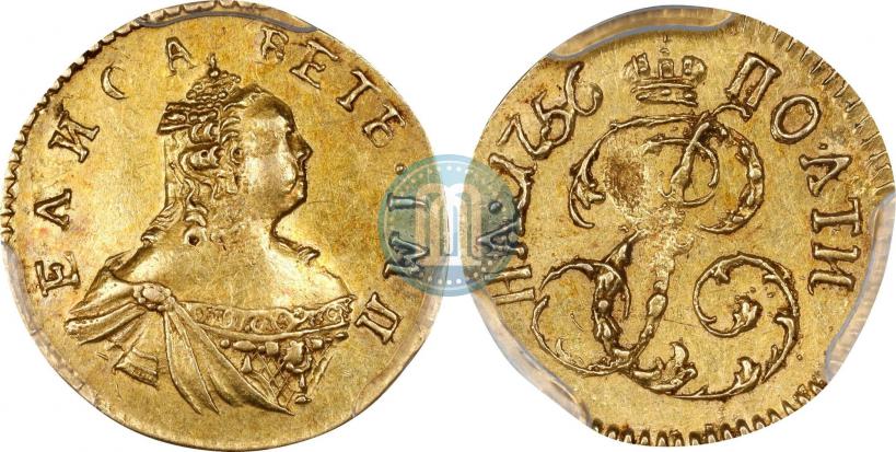 Фото Полтина 1756 года  