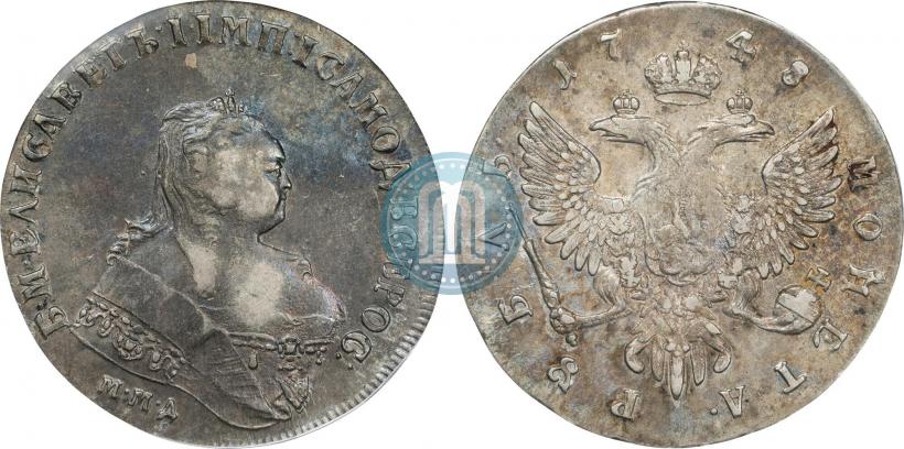 Picture 1 rouble 1748 year ММД 