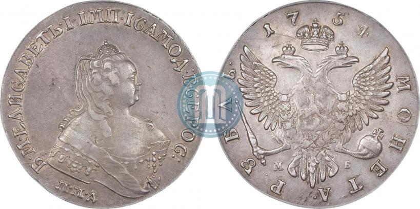 Picture 1 rouble 1754 year ММД-МБ 