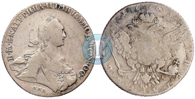 Фото 1 рубль 1768 года ММД-EI 