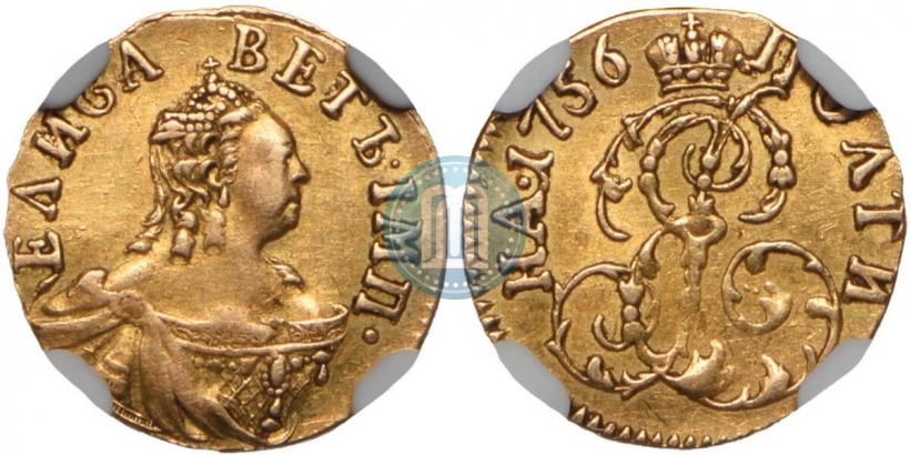 Фото Полтина 1756 года  