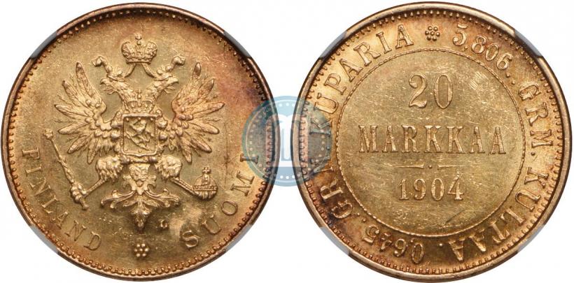 Picture 20 markkaa 1904 year L 