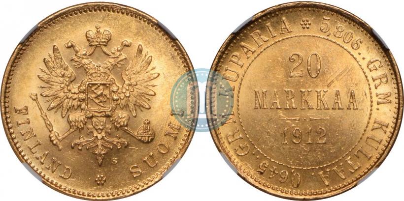 Picture 20 markkaa 1912 year S 