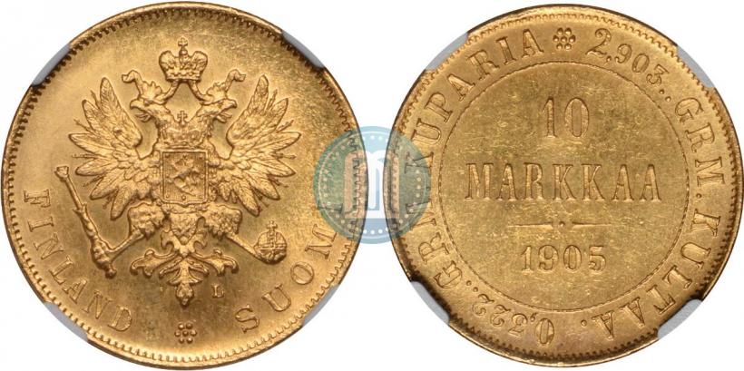 Picture 10 markkaa 1905 year L 