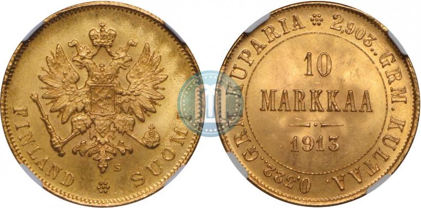 Фото 10 марок 1913 года S 