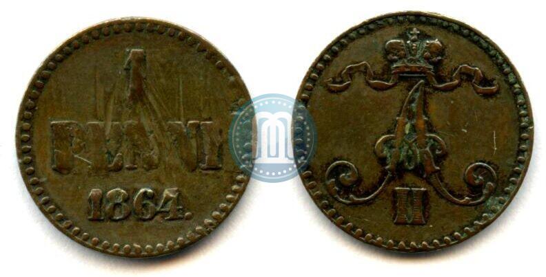 Picture 1 penni 1864 year  