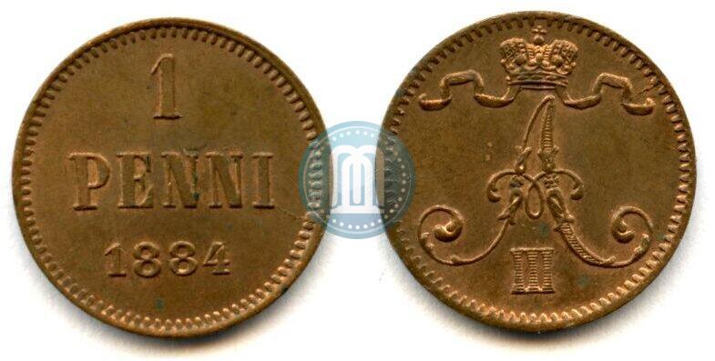 Picture 1 penni 1884 year  