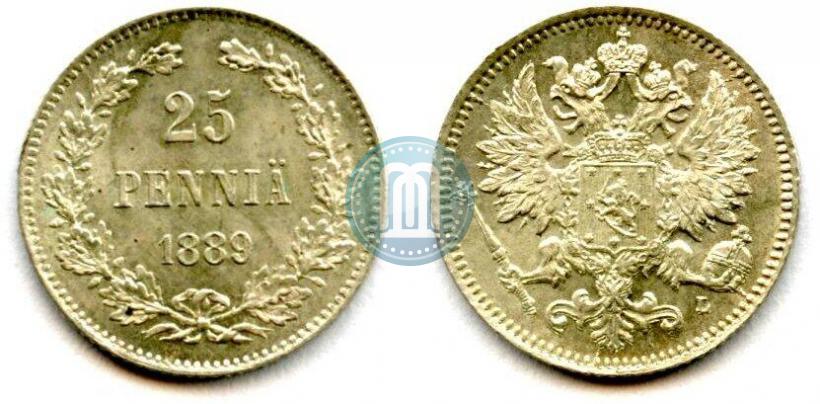 Фото 25 пенни 1889 года L 